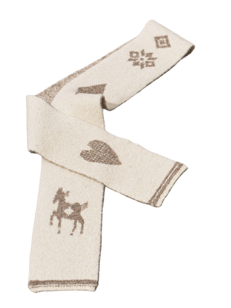 Love Pony Knitted Plush Hat Scarf【s0000015217】