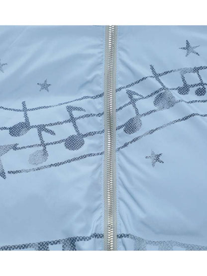 Dreamcore Blue Gray Reversible Padded Jacket【s0000014698】