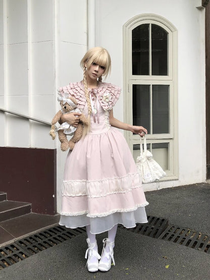 Original Lace Mesh Embroidered Skirt Set【s0000016890】