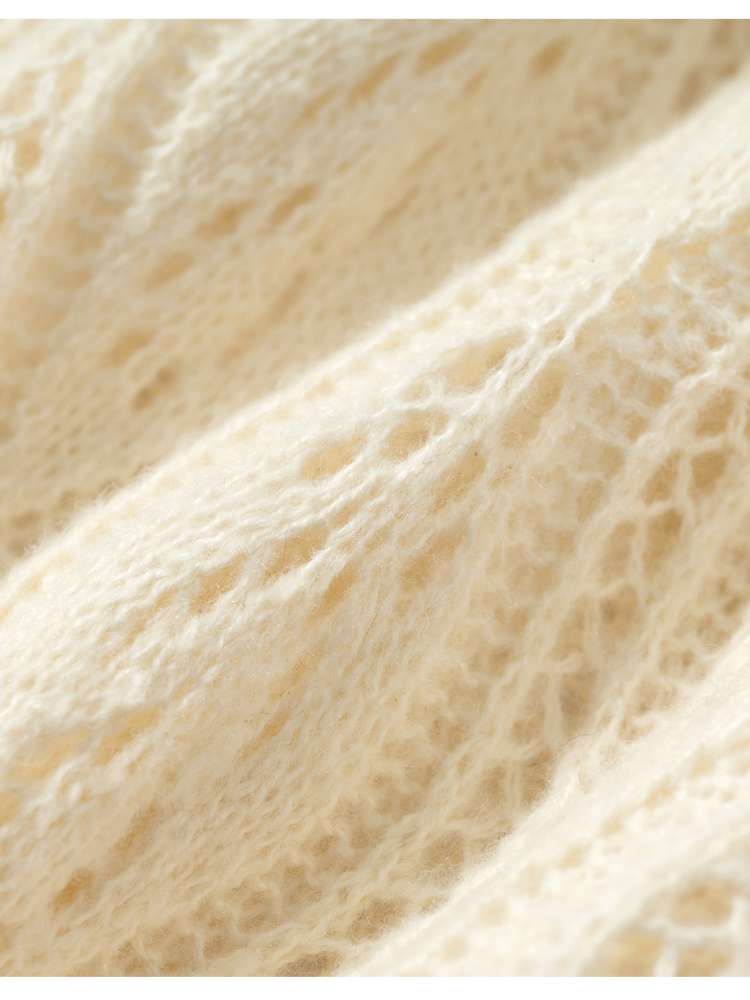 Knit Fur Collar Shawl Cape【s0000014659】