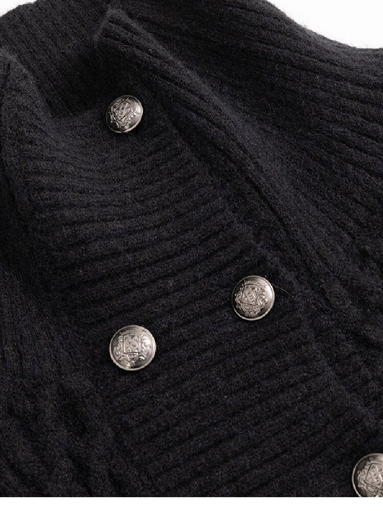 Detachable Fur Collar Twisted Cape Jacket【s0000019245】