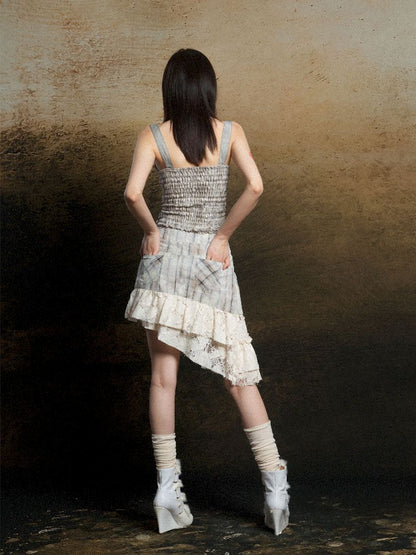 Patchwork Corset Camisole Top【s0000011812】