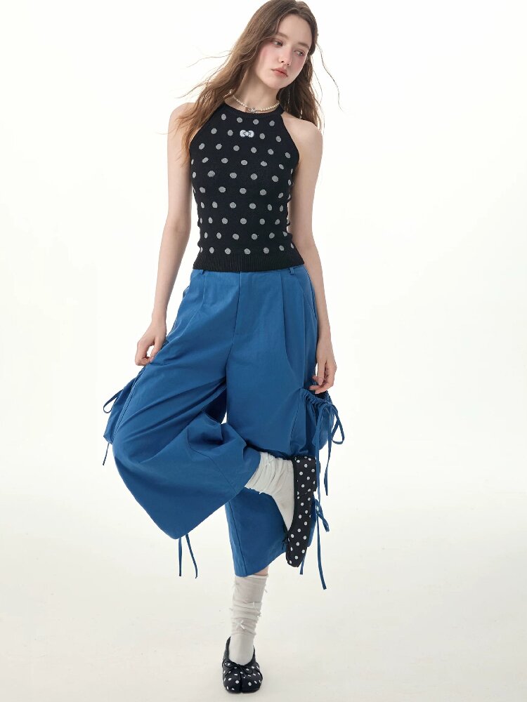 Lazy Summer Drawstring Casual Pants【s0000017263】