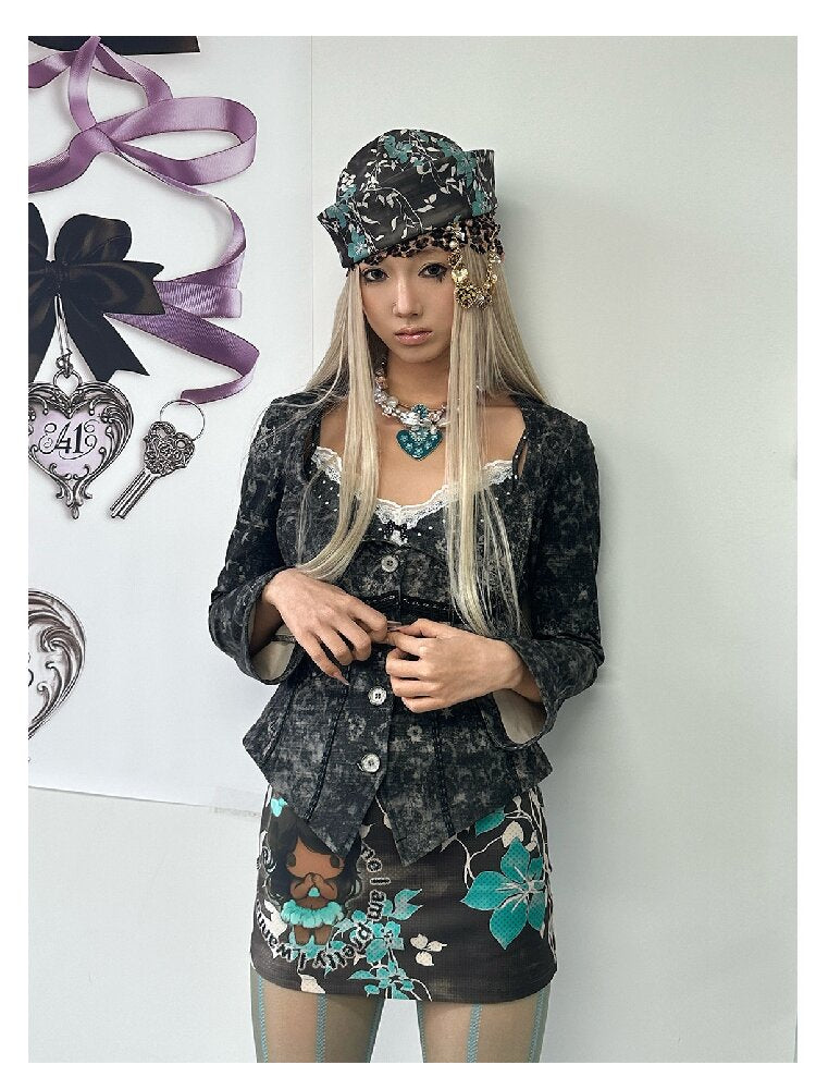 Retro Mood Cartoon Skirt Skirt【s0000018055】
