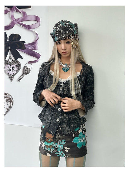 Retro Mood Cartoon Skirt Skirt【s0000018055】
