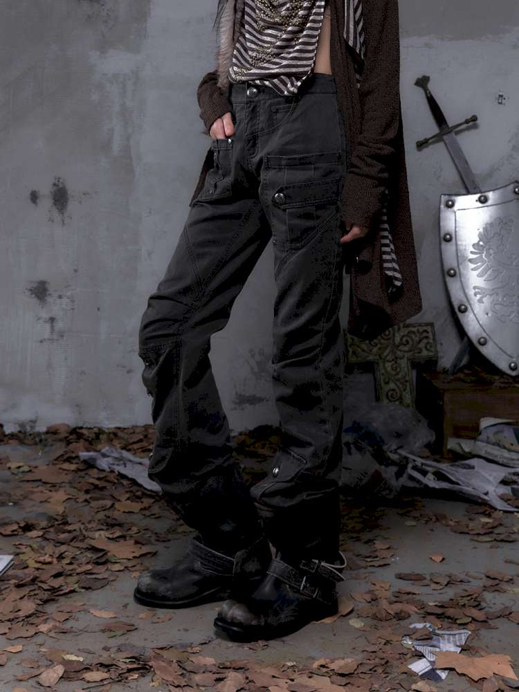 Flared Suede Casual Pants【s0000014460】