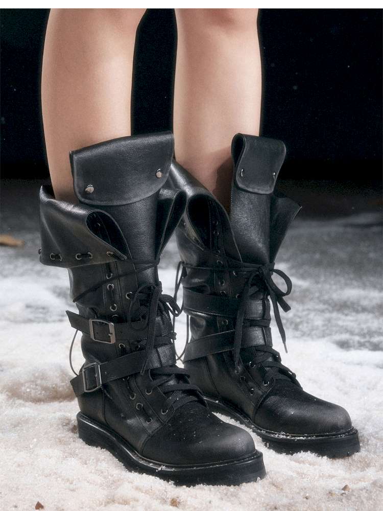 Air Eye Strap Punk Knight Boots【s0000014676】