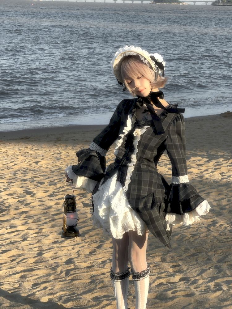 레이스 ji 슬리브 도베 테일 불규칙한 셔츠 [S0000011340]