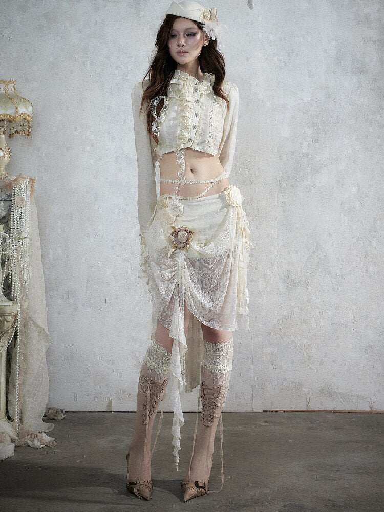 Vintage Court Baroque Mermaid Skirt【s0000017990】