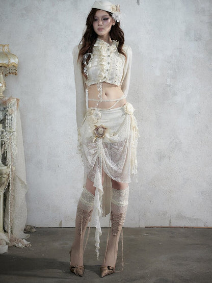 Vintage Court Baroque Mermaid Skirt【s0000017990】