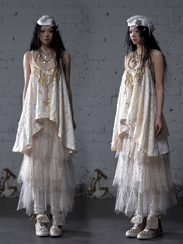 Multi-Layered Mesh Cake Skirt【s0000012789】