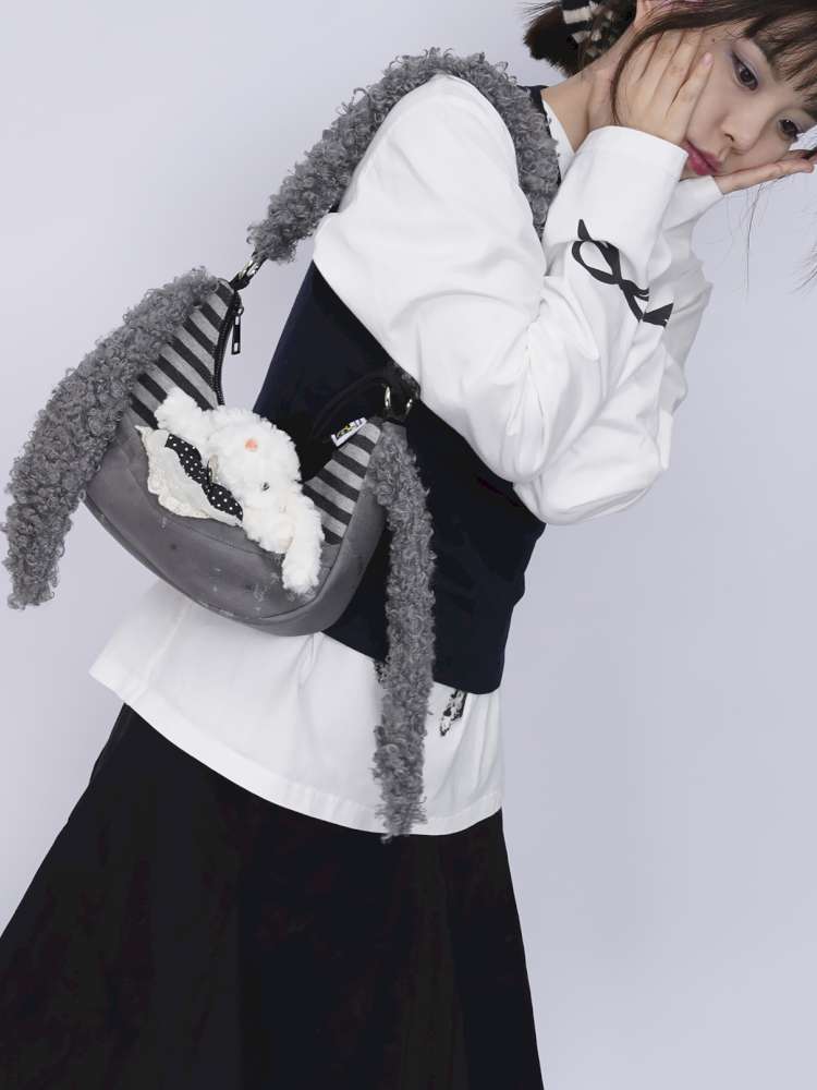 Rabbit Plush Versatile Commuter Crossbody Bag【s0000014618】