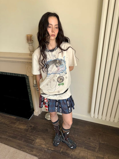 Cute Printed Short Sleeve Loose T-Shirt【s0000013510】