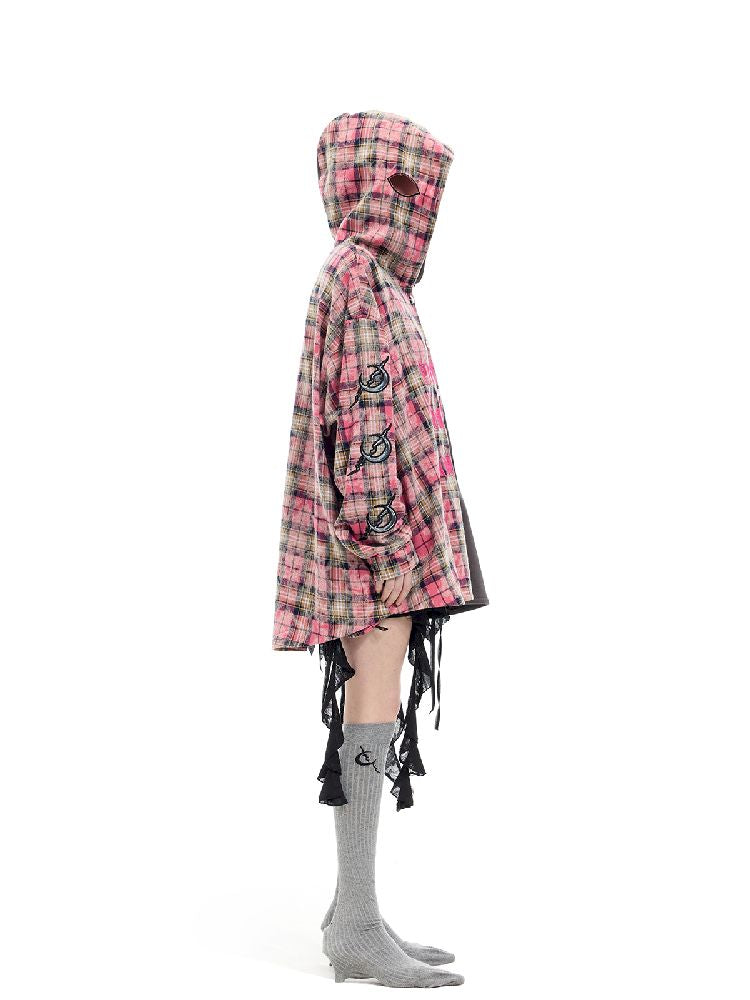 Hooded Headcoat Embroidered Shirt【s0000012072】