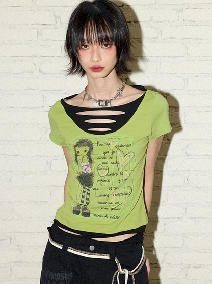 Fake Two Piece T-Shirt【s0000012421】