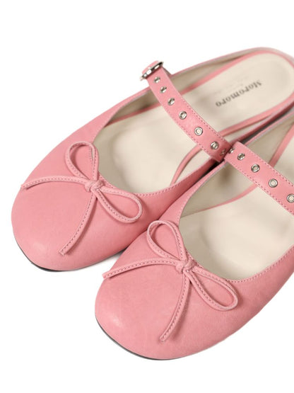 Carved Single Buckle Ballet Shoes【s0000013439】