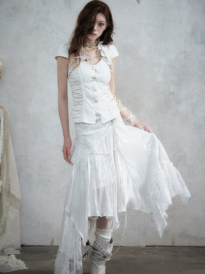 Medieval Heavy Work Lace Shirt【s0000017985】