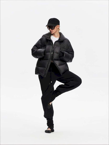 Winter Stand Collar Black Warm 90 Down Jacket【s0000014871】