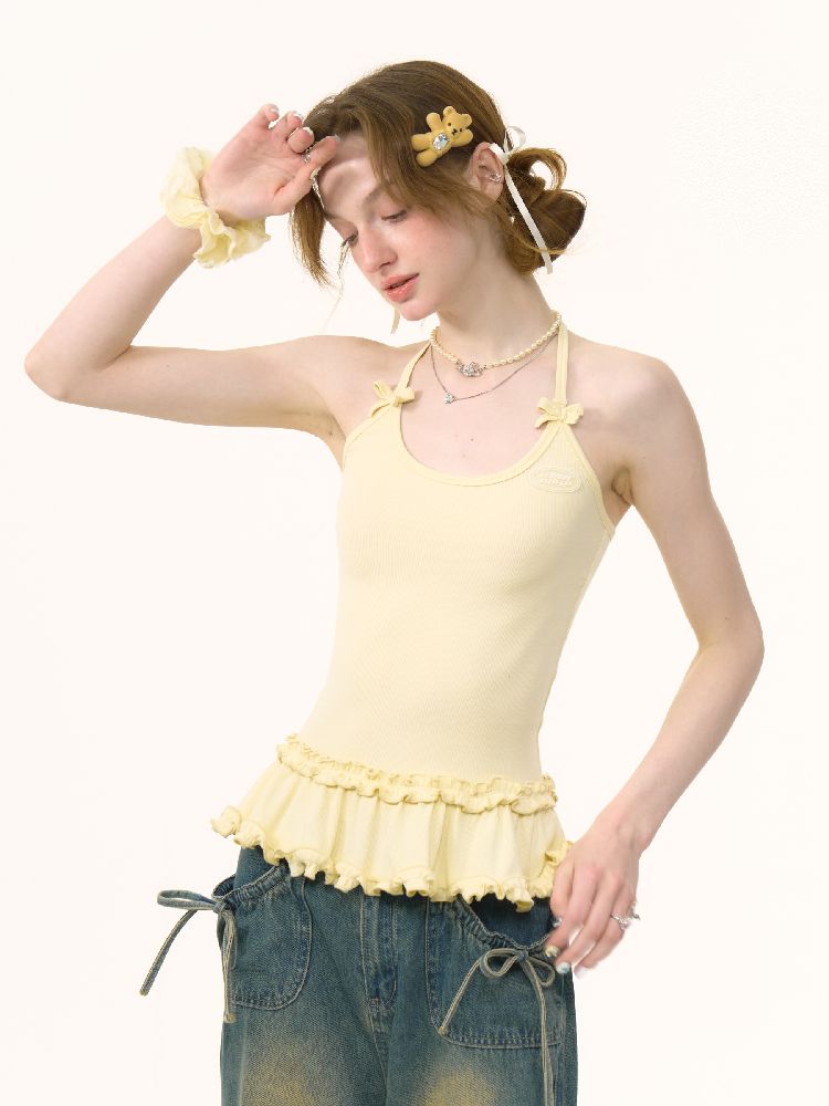 Knit Neck Vest Camisole【s0000012247】