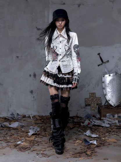 Heavy-Duty Plaid Tiered Skirt【s0000014477】