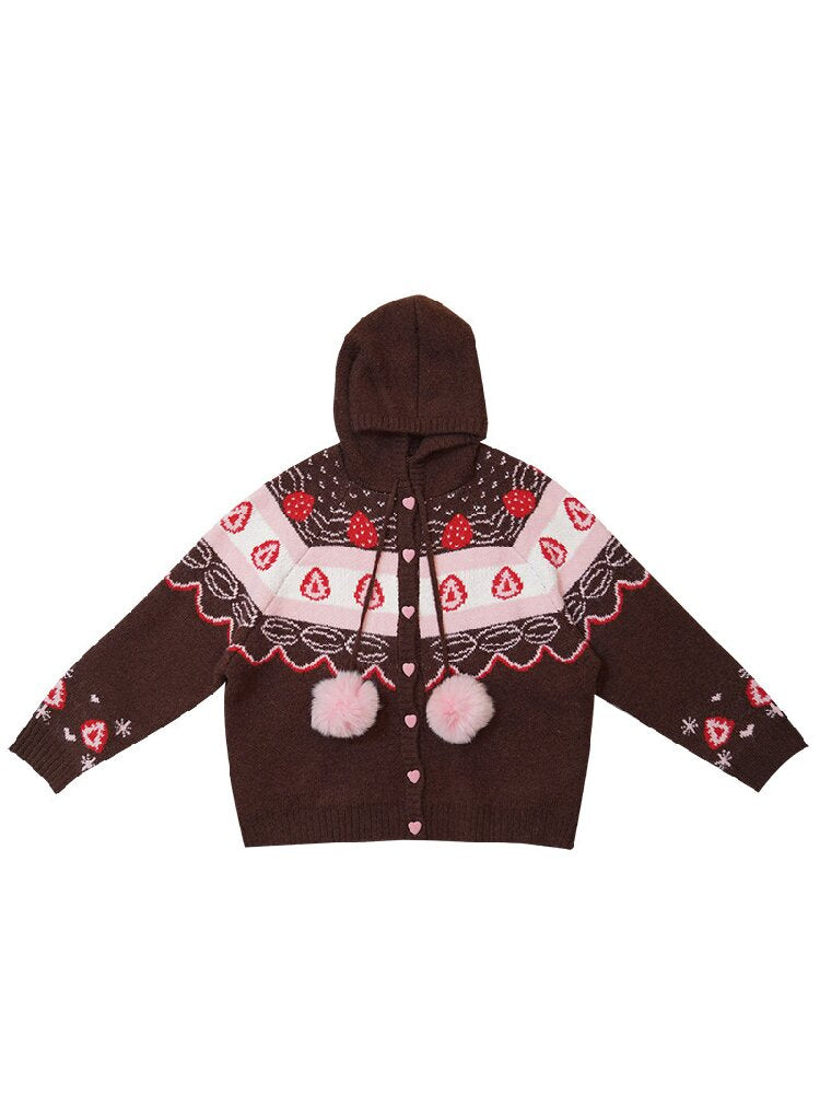 Fair Isle Cake Knit Cardigan【s0000018538】