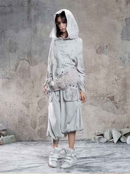 Color-Blocked Oversized Sweatshirt【s0000014135】