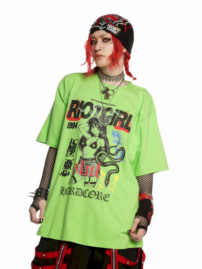 Street tide loose versatile multicolor T-shirt【s0000013601】