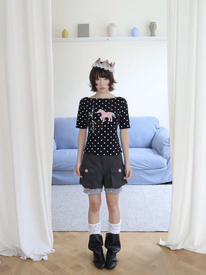 LuckyHorse Silver Stamped Boat Top【s0000018680】