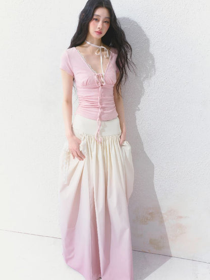 High-Waisted Half-Length Skirt【s0000012144】