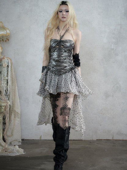 Punk Court Asymmetrical Dress【s0000017988】