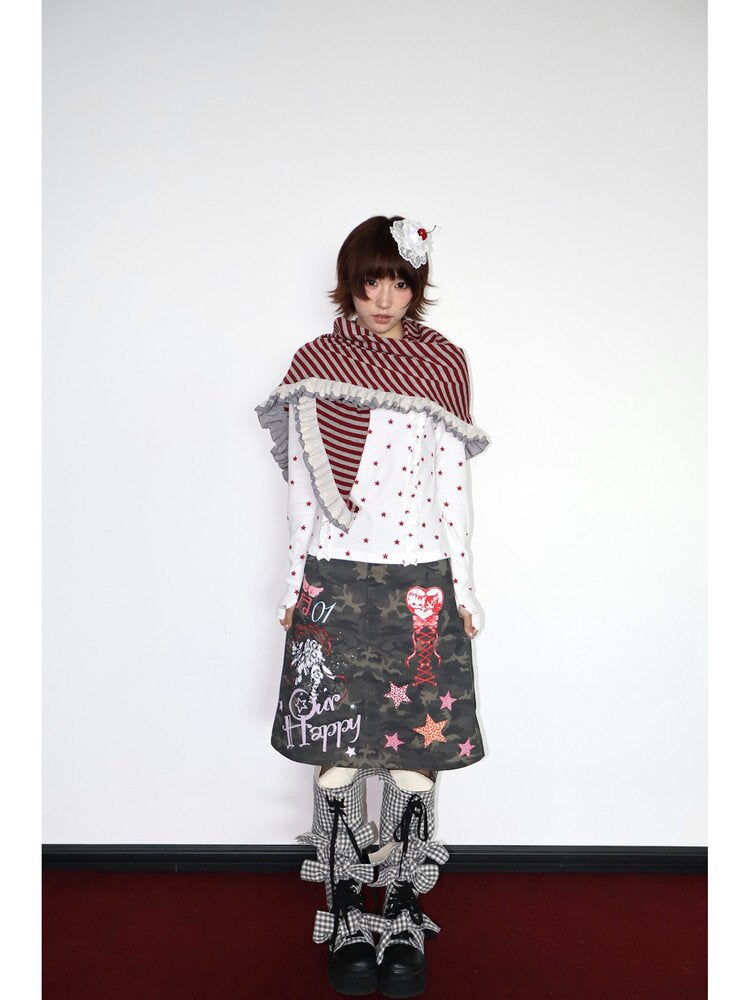 Knitted Lace Multi Wear Skirt【s0000018662】