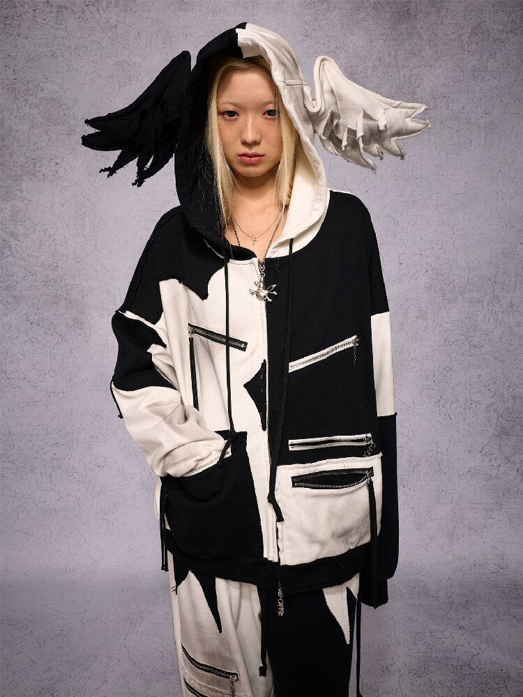 Color Block Zipper Sweatshirt【s0000019139】