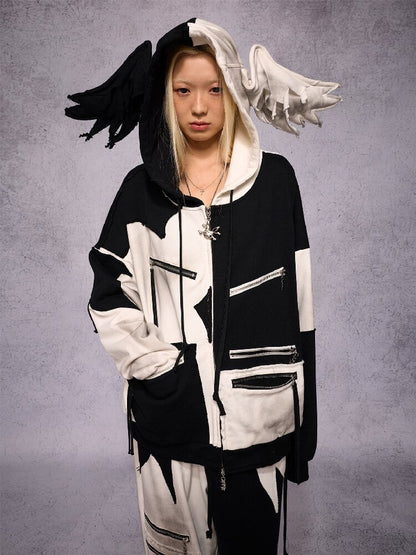 Color Block Zipper Sweatshirt【s0000019139】