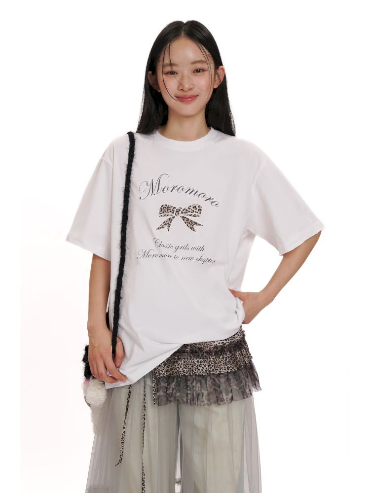 Loose Round Neck Short Sleeve T-Shirt【s0000012505】