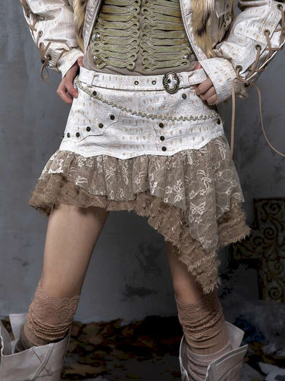 Heavy Work Irregular Piece Culottes【s0000014654】