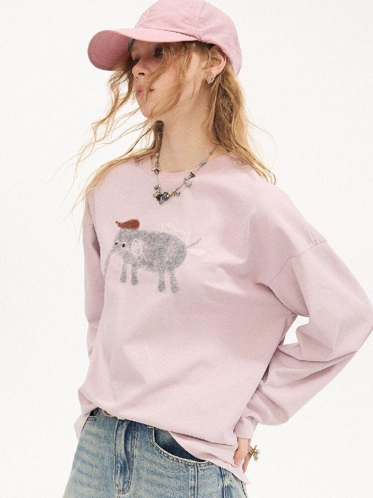 Mottled Baby Elephant T-shirt【s0000015893】