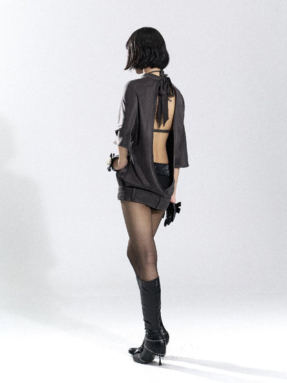 Halter Multi-Wear Printed T-Shirt【s0000018479】