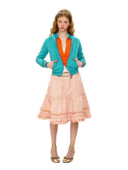 Contrast Fake 3-Piece Knit Cardigan【s0000016101】