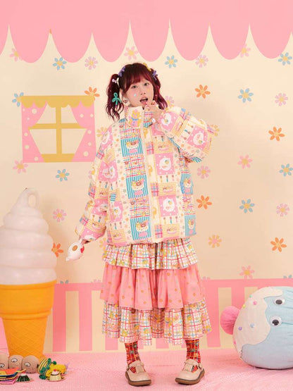 Showa Sweets House White Duck Down Jacket【s0000015167】