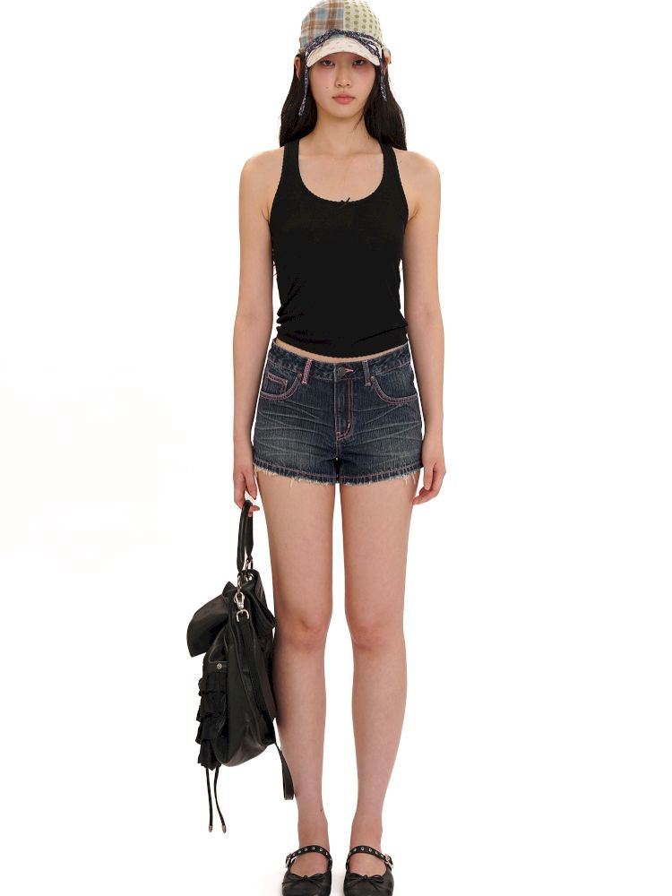 Lace bow casual lazy camisole undershirt【s0000013437】