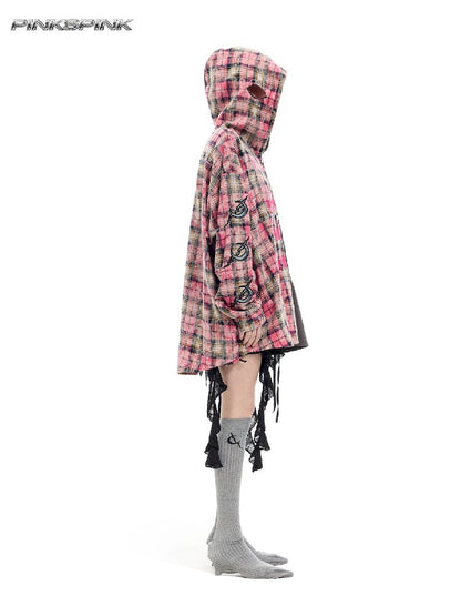 Hooded Headcoat Embroidered Shirt【s0000012072】