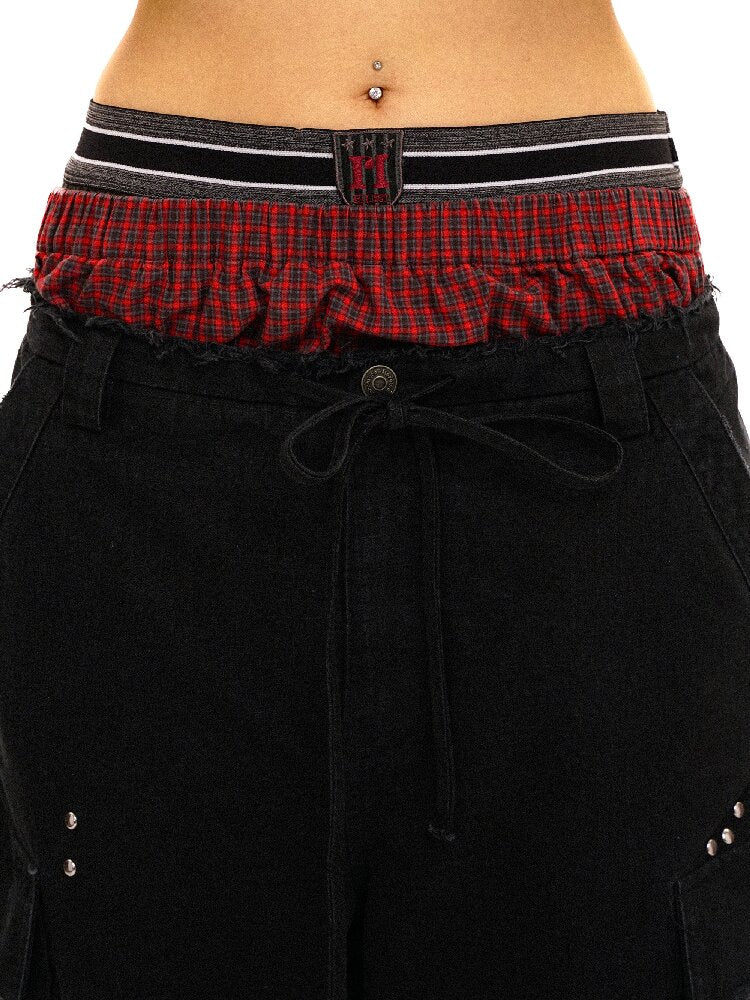 College Bandeau Suspender Pants【s0000016438】
