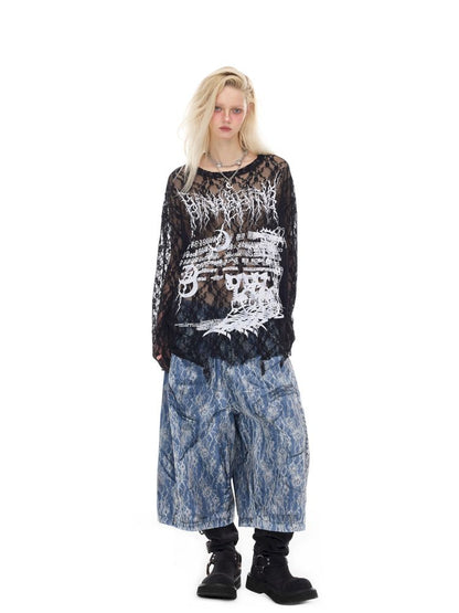 Oversized Gender-Neutral Layered T-Shirt【s0000012989】