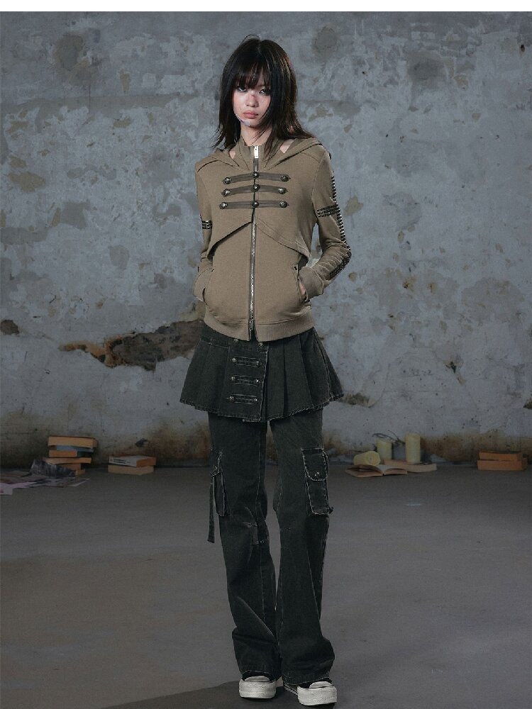 Napoleon Pleated Patchwork Pants【s0000018105】