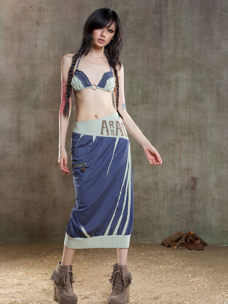 Drawstring Crash Ruffle Bikini【s0000012659】