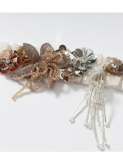 Vintage Court Pleated Flower Necklace【s0000017245】