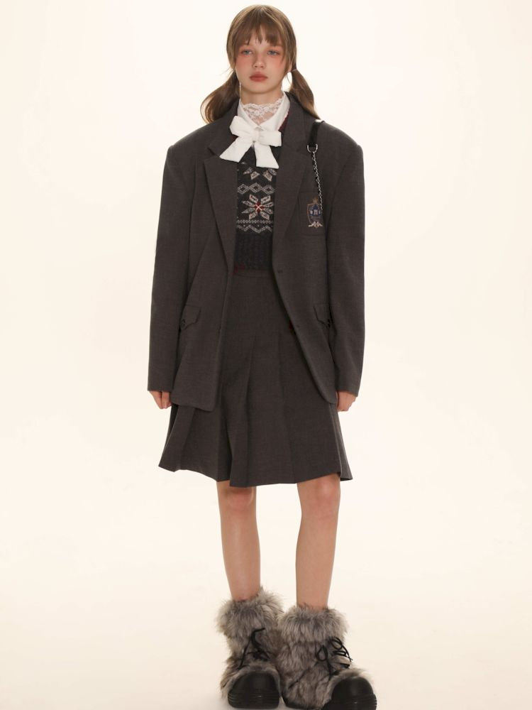 Snowflakev-Neck 니트 언더 셔츠 [S0000006009]