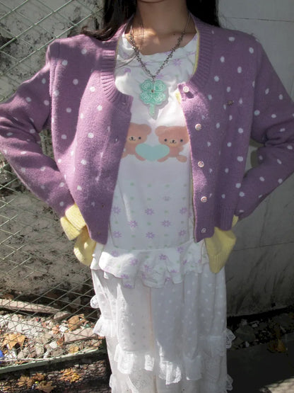 Fake Two-Piece Cardigan Sweater【s0000014169】