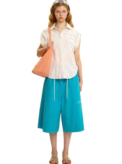 Wire Pleated Spaghetti Skirt Set【s0000017410】