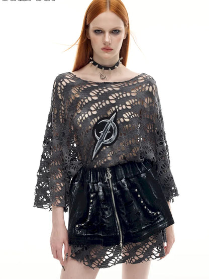 Punk Layered Zipper Y2K Mini Skirt【s0000014015】